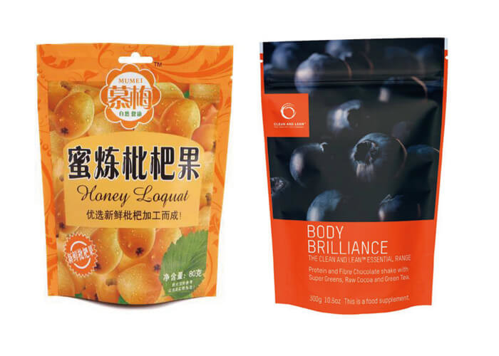 Eco - friendly Plastic Pouch Packaging / Matte Stand Up Pouches With Easy Terr Line