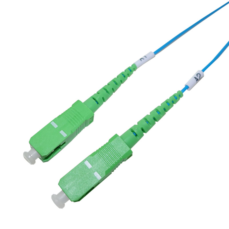 CATV PVC LC APC To LC APC Patch Cord Simplex Single Mode Fiber 5m 1
