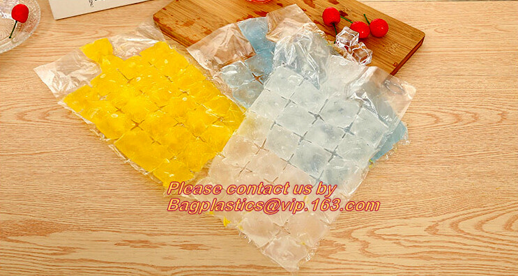 BPA Free Custom Ice Cube Maker, Disposable Polyethylene Pe Plastic Ice Cube Bags, Selfsealing Ice Cube Packaging Bag