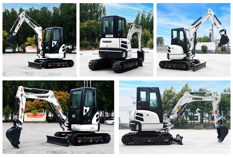 Toros 3.5 Ton Mini Excavator With Kubota Engine Micro Digger Mult Functions bagger
