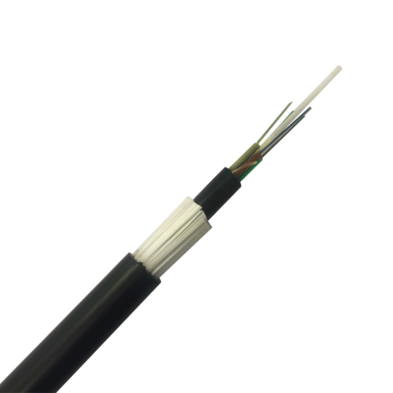 Aerial Glass Yarn 24 Core Fiber Cable GYFTY73 Types OEM ODM