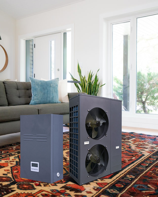 High Efficiency EVI Air Source Inverter Heat Pump R410a Split Low Temp Heat Pump