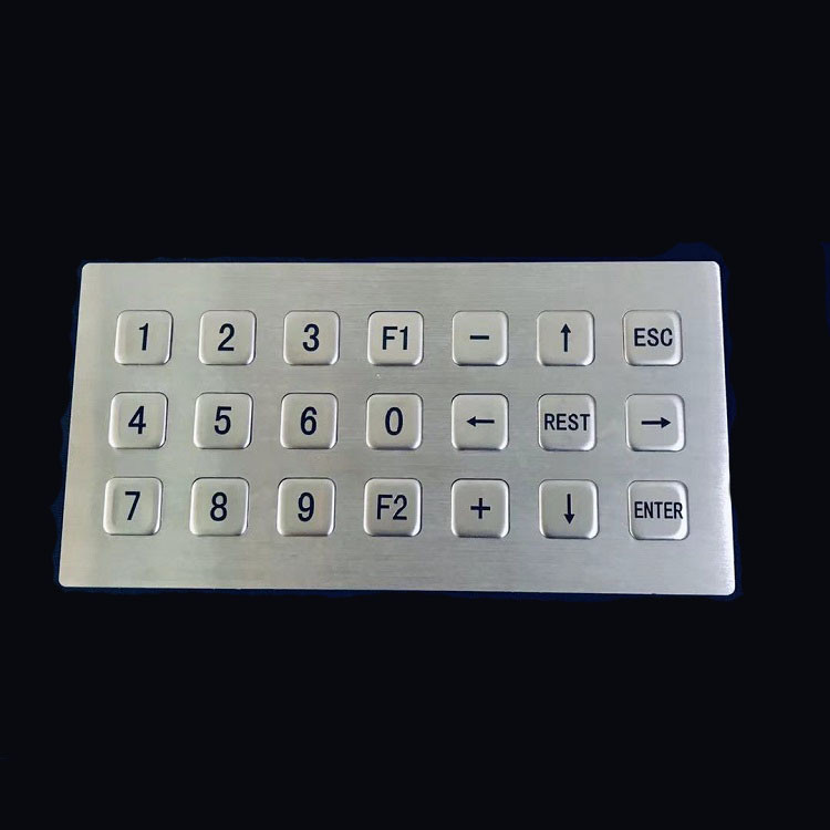 3x7 Matrix Wireless Bluetooth 21 Key Keyboard Stainless Steel 304