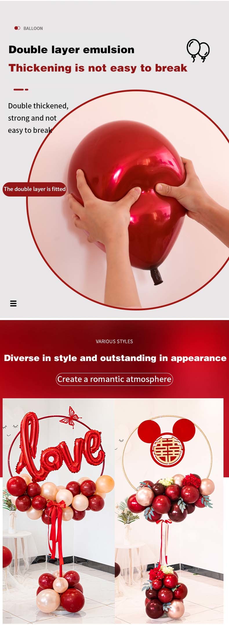 Wholesale Wedding Decoration Room Balloon Column Ring Bracket Wedding Road Lead Balloon