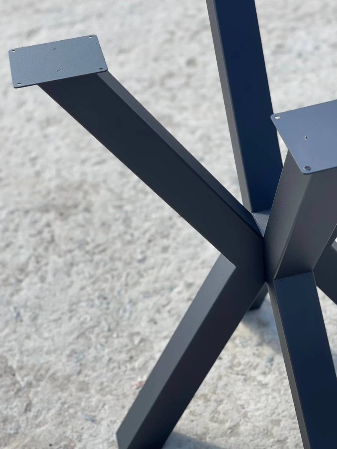 Powder Coated Dining Table Legs Metal Table Base Hardware Included