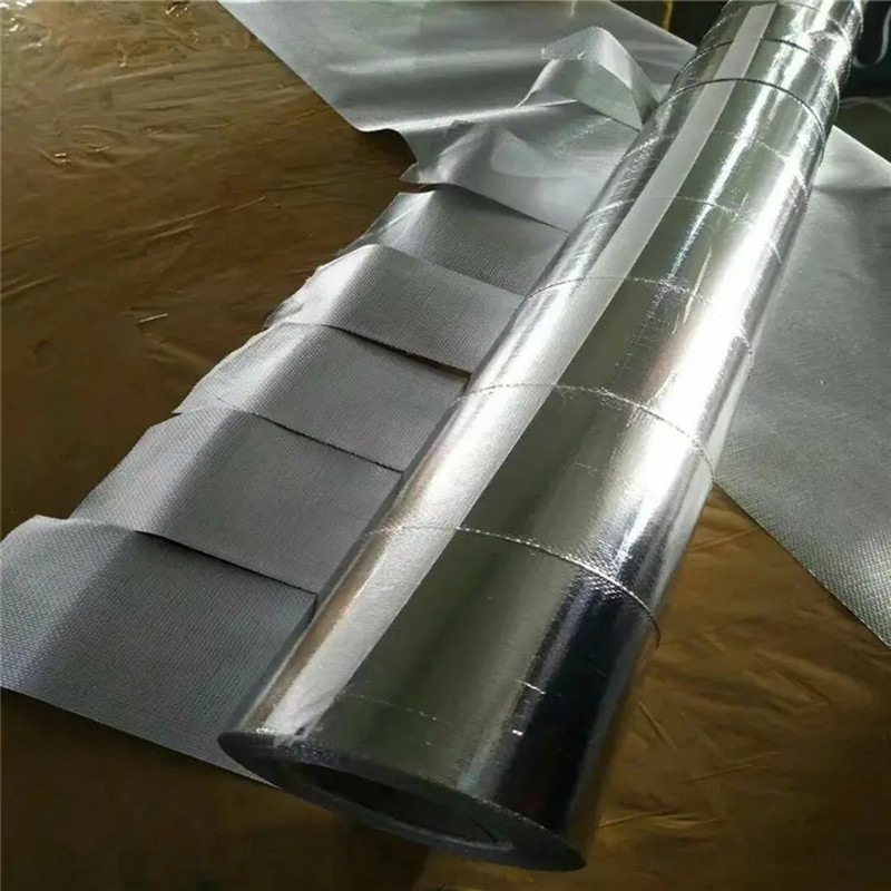 Plain Twill Woven Aluminum Foil Fiberglass Cloth 100% Fiberglass