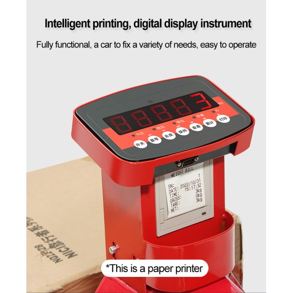 SINOLIFT BFW Series Capacity 2000~3000Kg Scale Hand Pallet Truck Scale Pallet Jack With Painting Weighing Scale