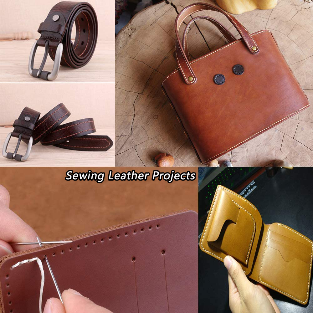 1.0mm Waxed Thread for Hand Stitching Waxed Pattern Leather DIY Crafts Accessories