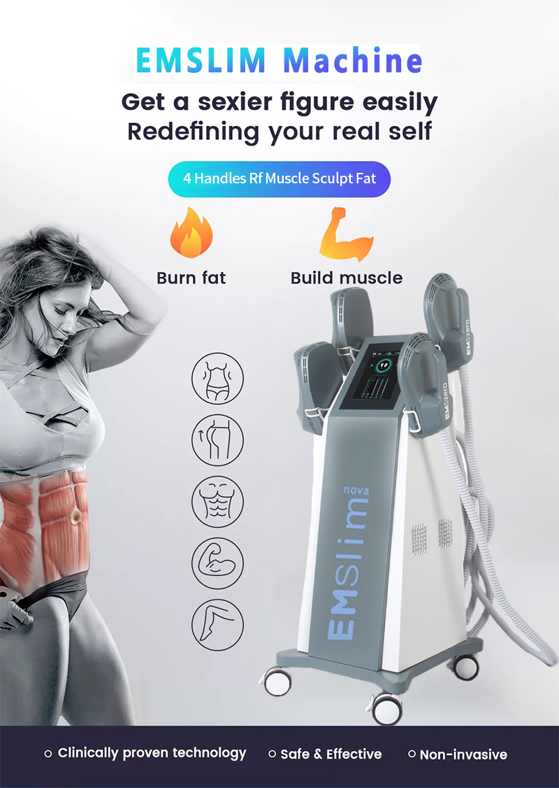 5 - 100Hz RF Body Slimming Machine 2800W Sculpture Weight Loss Machine Electrical