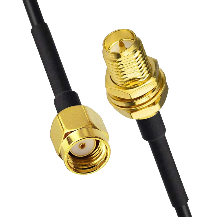 Custom RG 174 SMA Male to SMA Female Assembly Jumper RF Adapter Connectors Coaxial Cables
