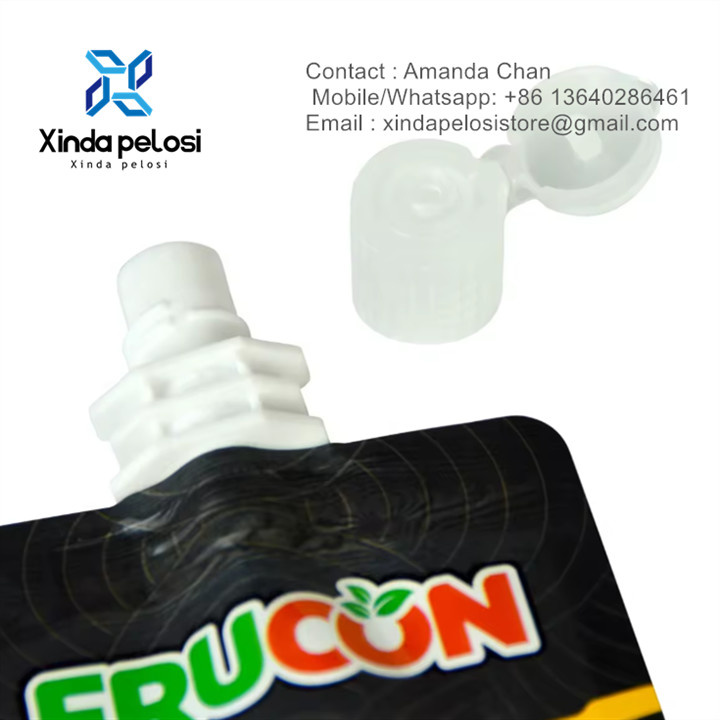Food Grade Food Packaging Plastic Doy Pack Spout With Screw Cap