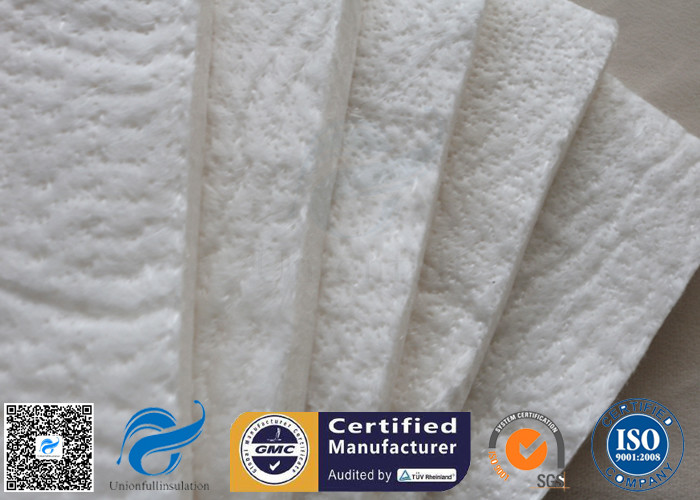 High Silica Fiberglass Needle Mat For Thermal Insulation Jacket 125KG / M3 20MM