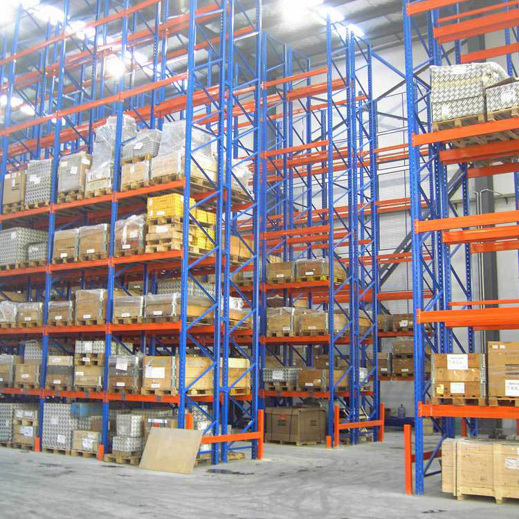Logistics Heavy Duty Cargoes 4 Layers Selective Storage Racking