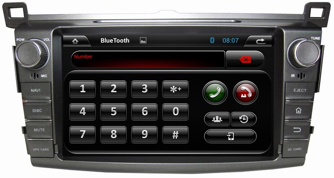 Ouchuangbo Auto Stereo DVD Multimedia Kit for Toyota RAV4 2013 Android 4.2 GPS Navigation iPod USB SD 3G Wifi OCB-8017