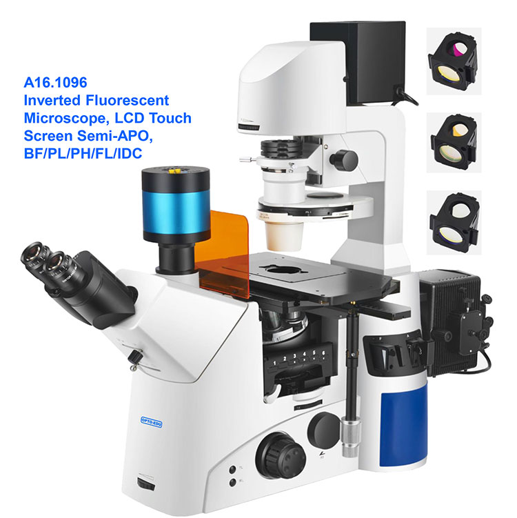 Opto Edu A16.1097 Lcd Touch Screen Fluorescence Stereomicroscope