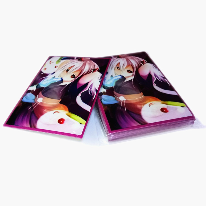 Soft Double Laser Waterproof Toploader For 100PCS Custom Art Printed Sport Card Sleeves