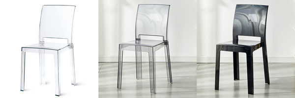Transparent Clear Ghost Crystal Wedding Chairs Rentals Outdoor Garden 81cm