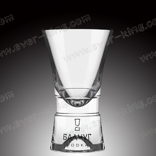 Bullet Shape Vodka Transparent Glass Cup Non Toxic Odorless
