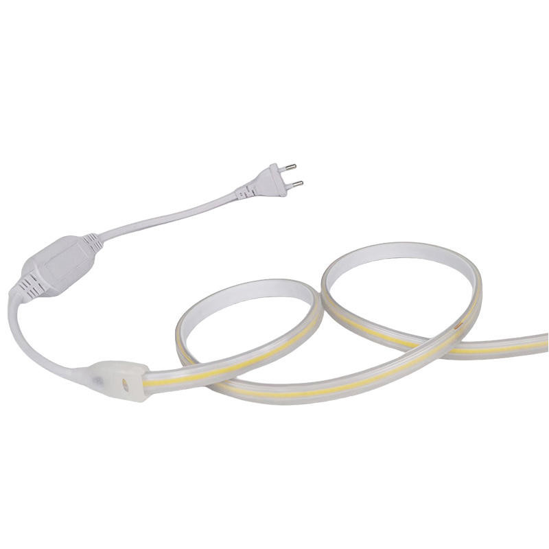 110V 220V Waterproof COB LED Light Strip With PVC Glue Customizable Blue / Ice Blue / White / Green / Purple / Golden / Pink