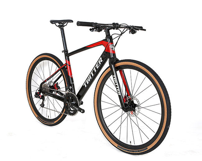 TWITTER Carbon Fiber Hybrid Bike Wheel Size 700x40C For Racing