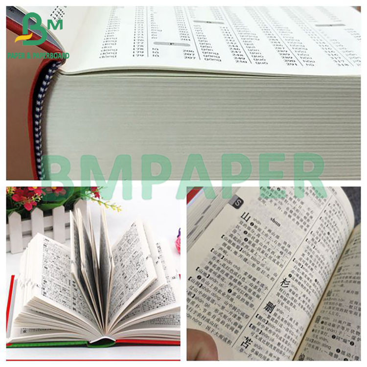 45gsm 50gsm White And Beige Good Printing Paper Wood Pulp Dictionary Paper