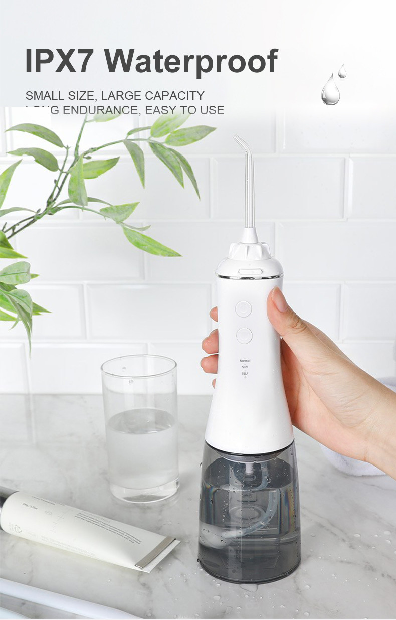30-120PSI Portable Rechargeable Water Flosser , ROHS Water Pressure Teeth Cleaner