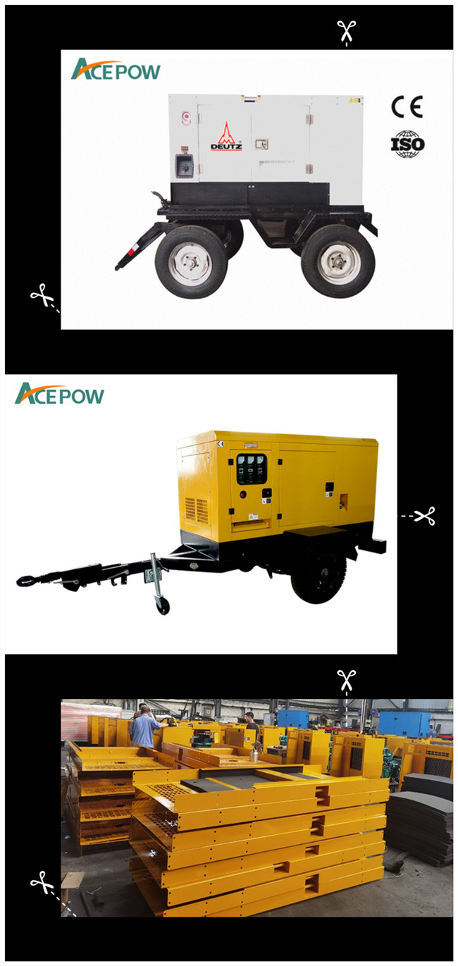 1000KVA Single Phase 75KW Portable Electric Power Generator