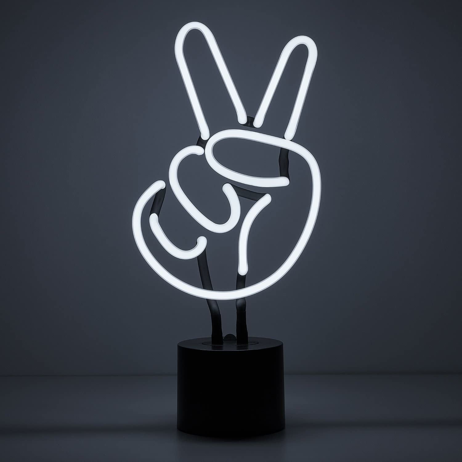 Peace 14.5 Inches Neon Light Desk Lamp Neon Light Sculpture UL