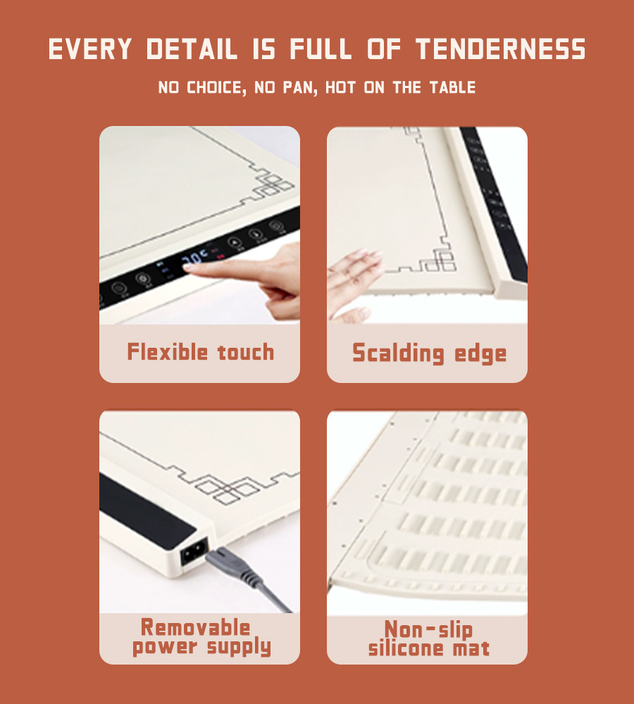 Effortless Temperature Setting Chopping Board for Perfectly Warm Dishes