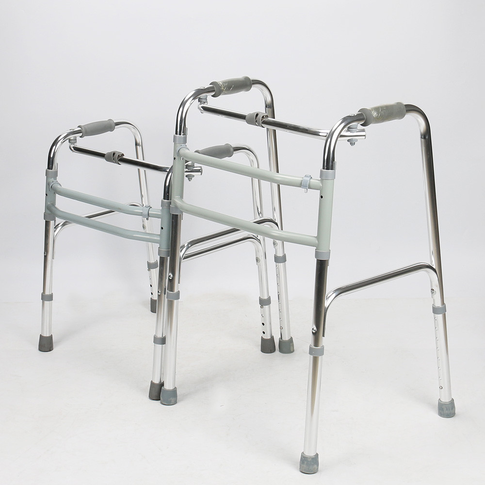 Adjustable Length Folding Mobility Walkers For Patients Lightweight Crutch