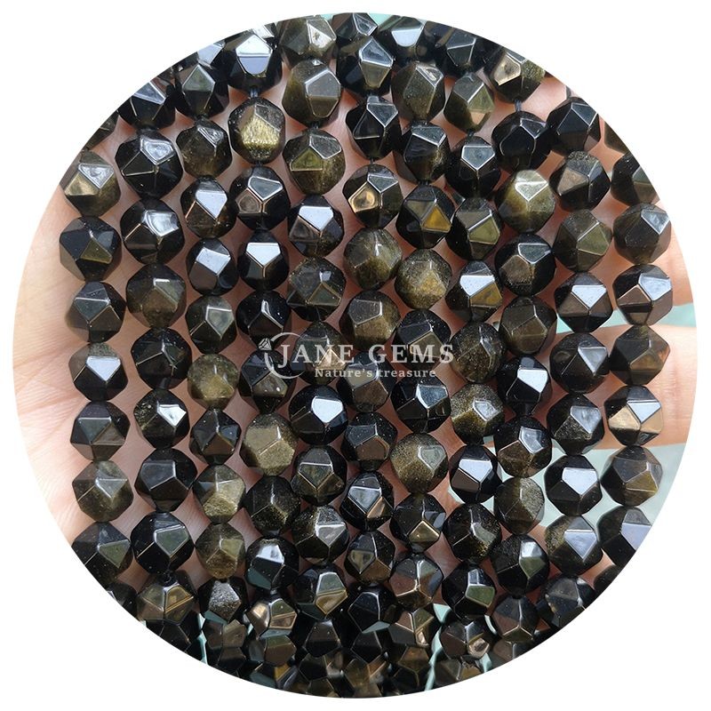 Wholesale Natural Crystal Gemstone Faceted Beads Faceted Loose Stone Bead Accessories Rhombus Bead Spacer for Jewelry