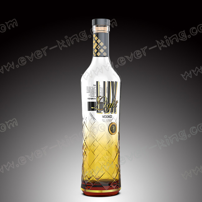 Cap Sealing Metal Label 700mL Glass Spirit Bottles
