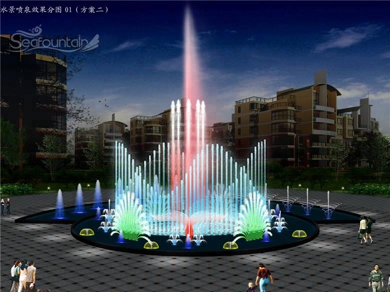 Stone Garden Products High Spray Dancing Fountain For Outdoor Public Display