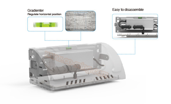 Asymmetric G6 IP66 200Watt IK10 Wall Mounted LED Lights