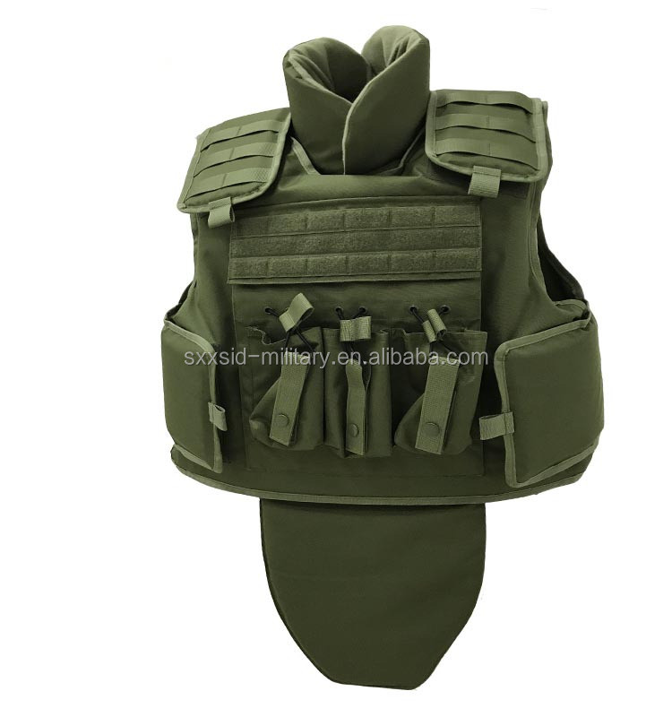 UHMWPE Concealable Stab Proof Army Bullet Proof Vest 9mm Para FMJ