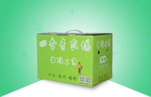 Buy cheap Recyclable Enviromental Paper Packaging Boxes , Portable Fruit Corrugated Paper Box product
