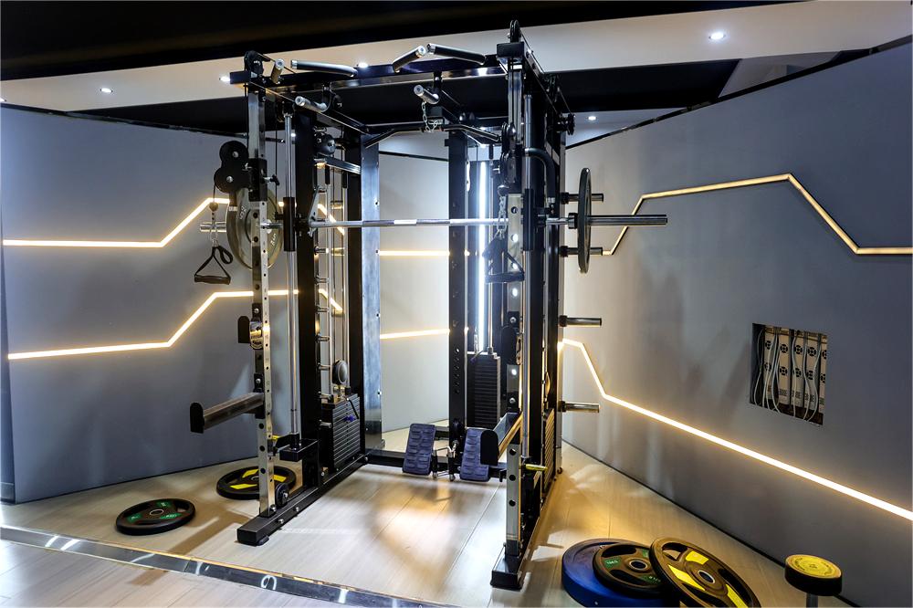 Indoor Multi Function Smith Machine All In One Gym Equipment With Weight Stacks