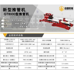 pipe thruster, GT8000 pipe thruster