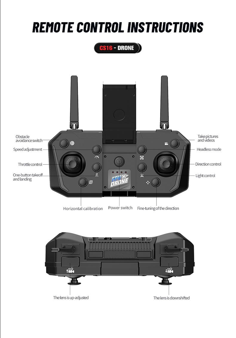 Remote Control Drone Helicopter Aerial Shooting 4k Hd Camera Drone Fpv Quadcopter with Strong Endurance Brushless Motor