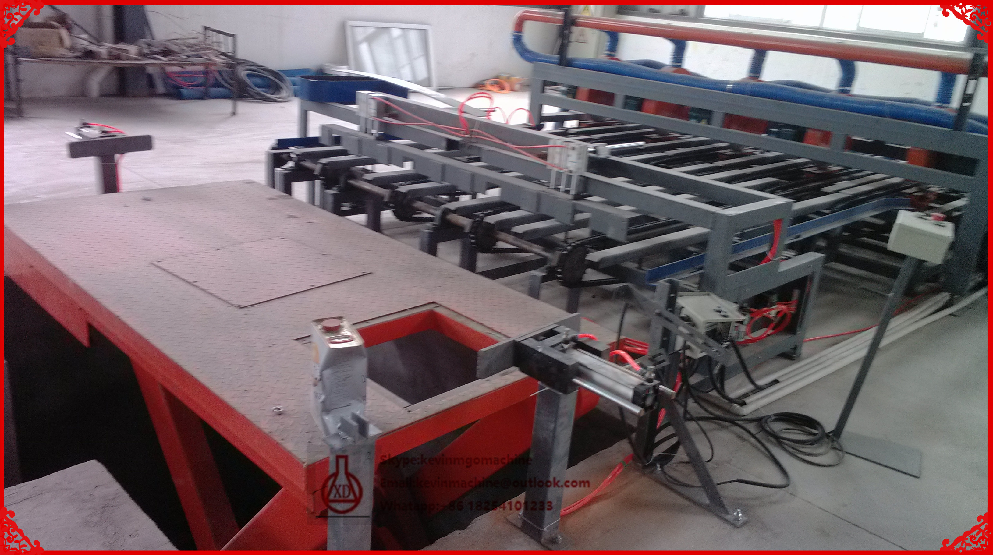 Corrugated Wall Making Machine , Glue Spreading / Overlaying / Drying Straw Board Manufacturing Process Line