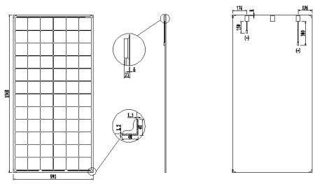 Polycrystalline Dual Glass Solar PV Module 320W 24V With Long Life Span