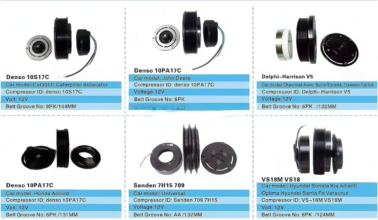 Auto Ac Magnetic Compressor Clutch for MAZDA M2 CR08 Auto Magnetic Compressor Clutch Coil Pulley 24v 12v Coil