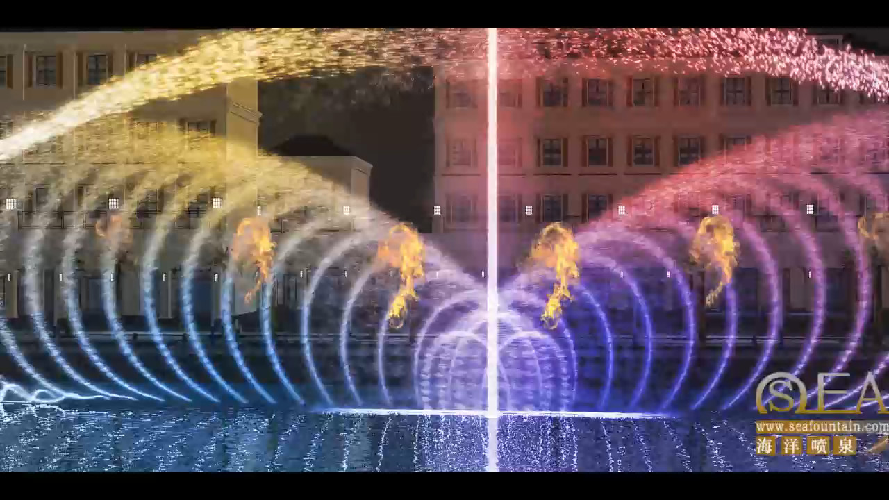 2D 3D Nozzle Digital Swing Fountain Music Dancing Water Fountain