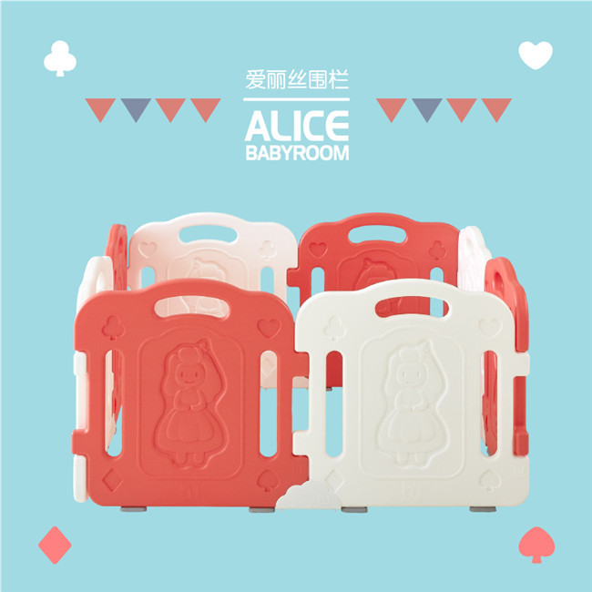 Easy Foldable Safety Play Fence Baby Plastic Game Alice Playfence Kids Play Zone