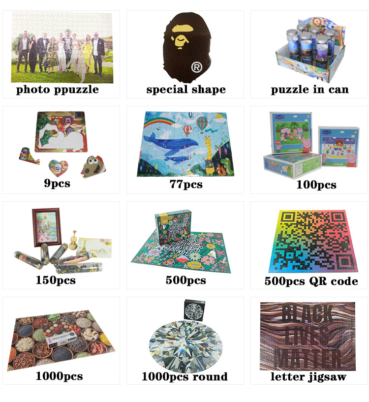 RQ Code CMYK Childrens Jigsaw Puzzles , 70x50cm 50 Piece Puzzle