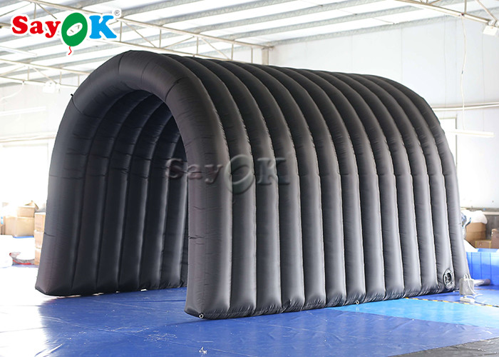 inflatable outdoor tent Portable Sterilization And Disinfection Chamber Channel Black Dome Shape In Public