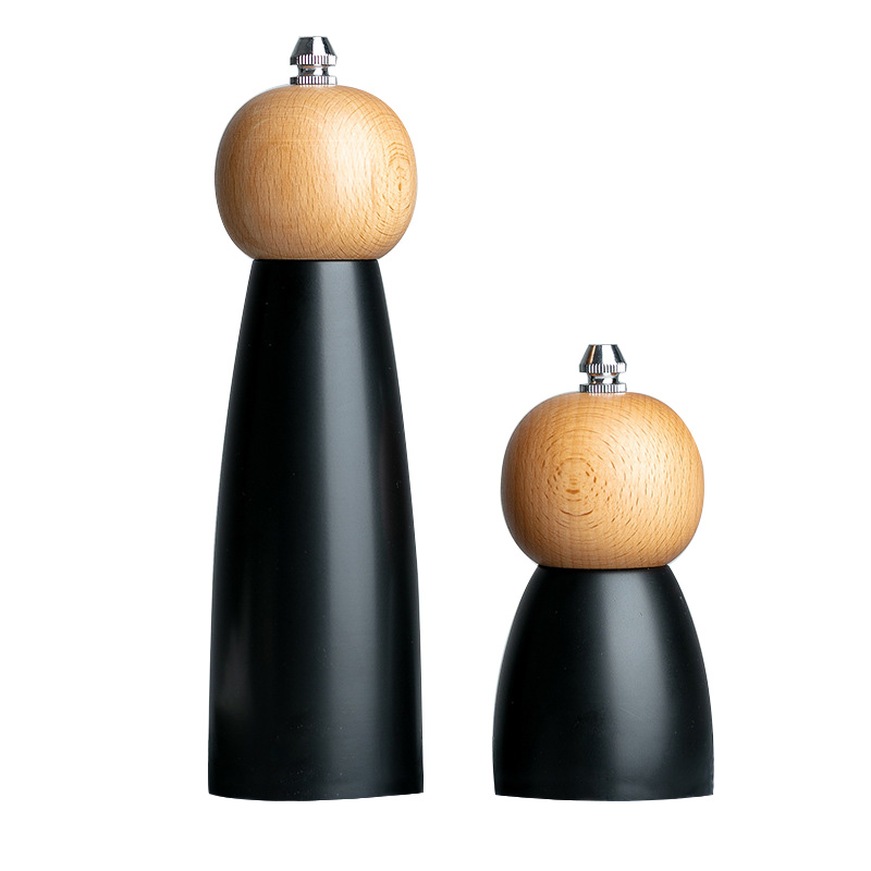 13cm 22cm Pepper Mill Grinder Adjustable Wooden Pepper Grinder