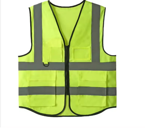 Reflective Vest Safety Vest Jacket Strip Personal Security Construction High Visibility Work Safety Reflective Clothing