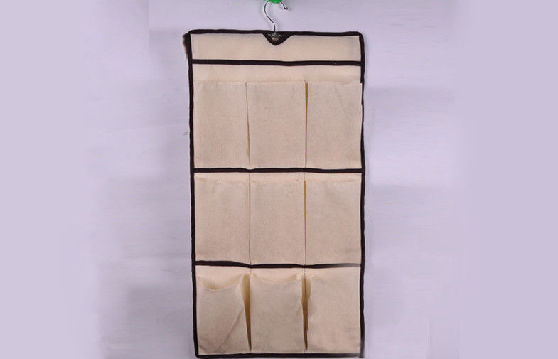 Brown Non Woven Fabric Travel Organizer Bag Three Layer With Iron Hook