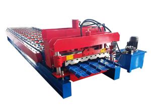 Buy cheap 13 Rows Rollers Glazed Tile Forming Machine Hydraulic Cutting product